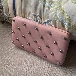 Pink Studded Wallet